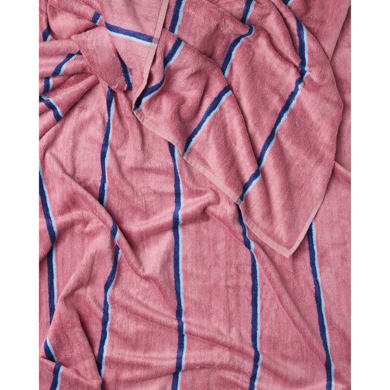 Kip&Co Blushing Stripe Terry Bath Sheet / Beach Towel image number 2